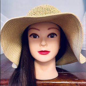 Straw Hat - Wide Floppy brim , “The beach Hat”
